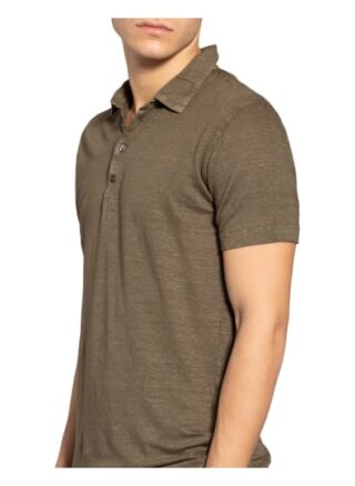 120%lino Jersey-Poloshirt Herren, Grün