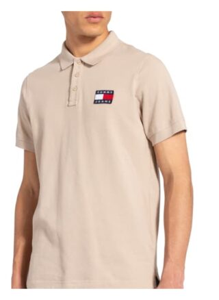 Tommy Jeans Piqué-Poloshirt Herren, Beige