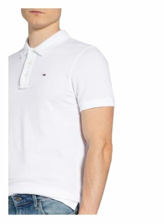 Tommy Jeans Pique-Poloshirt Herren, Weiß