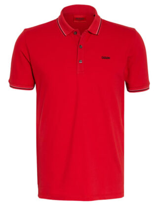 HUGO Dinoso Piqué-Poloshirt Herren, Rot