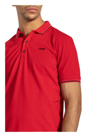 HUGO Dinoso Piqué-Poloshirt Herren, Rot