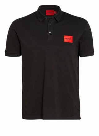 HUGO Dereso Pique-Poloshirt Herren, Schwarz