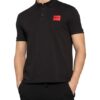 HUGO Dereso Pique-Poloshirt Herren, Schwarz