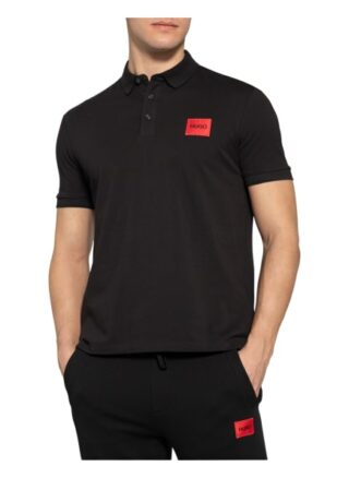HUGO Dereso Pique-Poloshirt Herren, Schwarz