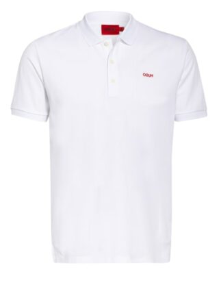 HUGO Donos Pique-Poloshirt Herren, Weiß