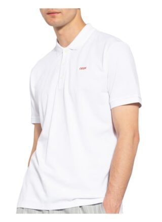 HUGO Donos Pique-Poloshirt Herren, Weiß