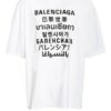 Balenciaga Oversized-Shirt Herren, Weiß