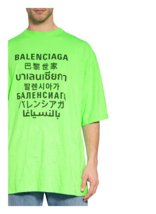 Balenciaga Oversized-Shirt Herren, Grün