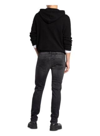 tigha Morty Skinny Jeans Herren, Schwarz