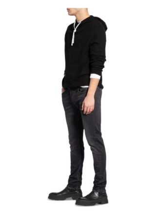 tigha Morty Skinny Jeans Herren, Schwarz