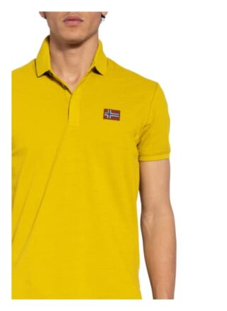 Napapijri Ebea Piqué-Poloshirt Herren, Gelb