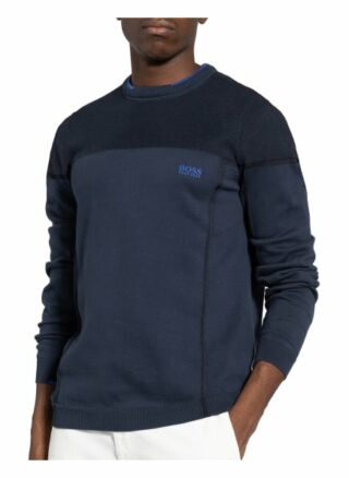 Boss Ricon Pullover Herren, Blau