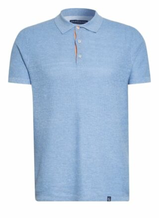 COLOURS & SONS Pique-Poloshirt Herren, Blau