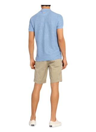 COLOURS & SONS Pique-Poloshirt Herren, Blau