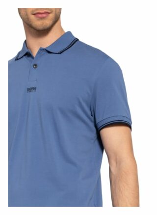 Boss Pchup Pique-Poloshirt Herren, Blau