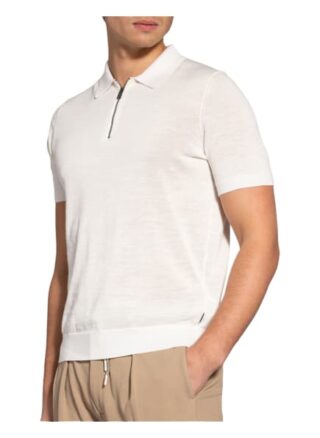 Boss Palieri Strick-Poloshirt Herren, Weiß
