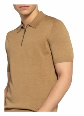 Boss Palieri Strick-Poloshirt Herren, Beige