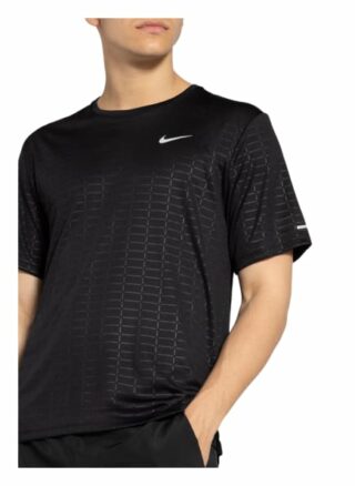 Nike Run Devision Miler T-Shirt Herren, Schwarz