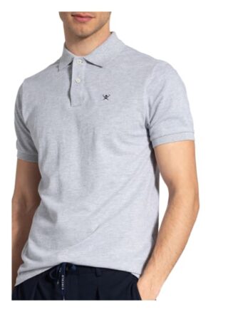Hackett London Pique-Poloshirt Herren, Grau