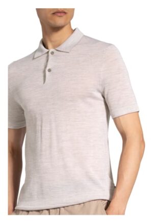 maerz muenchen Strick-Poloshirt Herren, Beige