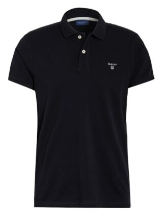 Gant Pique-Poloshirt Herren, Schwarz