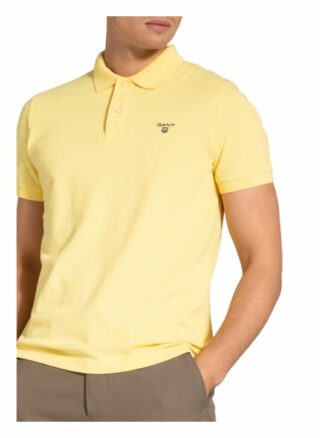 Gant Piqué-Poloshirt Herren, Gelb