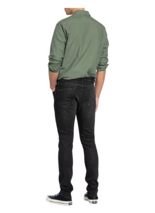 ALL SAINTS Cigarette Skinny Jeans Herren, Schwarz
