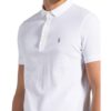 ALL SAINTS Reform Pique-Poloshirt Herren, Weiß