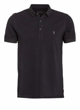 ALL SAINTS Reform Pique-Poloshirt Herren, Blau