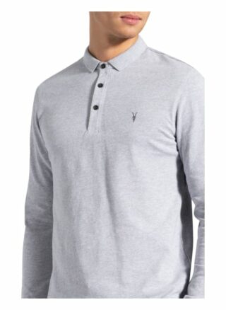 ALL SAINTS Reform Pique-Poloshirt Herren, Grau
