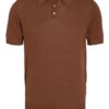 Digel Kolmann Strick-Poloshirt Herren, Braun