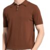 Digel Kolmann Strick-Poloshirt Herren, Braun