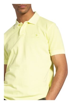 Tommy Hilfiger Piqué-Poloshirt Herren, Gelb