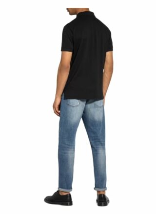 Tommy Hilfiger Pique-Poloshirt Herren, Schwarz