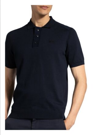 Boss Kapolo Strick-Poloshirt Herren, Blau