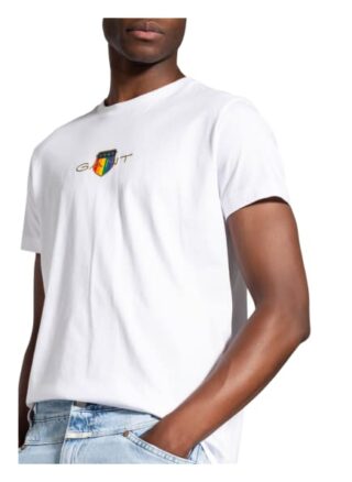 Gant T-Shirt Herren, Weiß