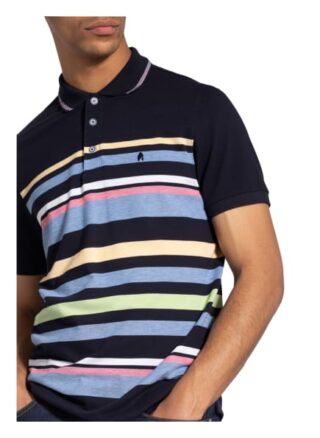 RAGMAN Extra Pique-Poloshirt Herren, Blau