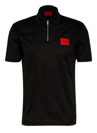 HUGO Deresom Jersey-Poloshirt Herren, Schwarz