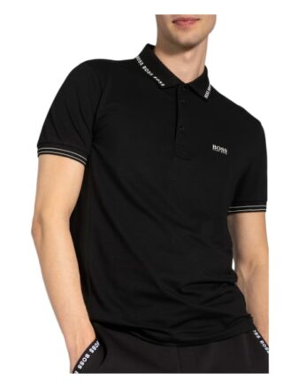Boss Paule Jersey-Poloshirt Herren, Schwarz