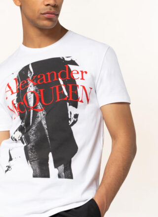 alexander mcqueen T-Shirt Herren, Weiß