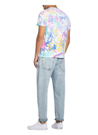 Guess Graffiti Collage T-Shirt Herren, Weiß