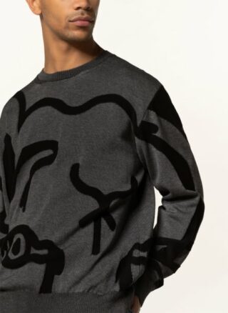 Kenzo Tiger Pullover Herren, Grau