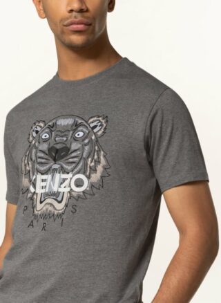Kenzo Tiger T-Shirt Herren, Grau