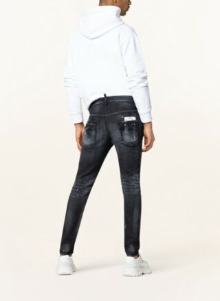 Dsquared2 Super Twinky Slim Fit Jeans Herren, Schwarz
