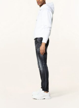 Dsquared2 Super Twinky Slim Fit Jeans Herren, Schwarz