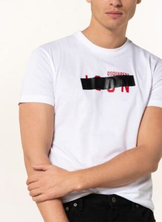 Dsquared2 Tape Icon T-Shirt Herren, Weiß