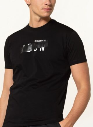 Dsquared2 Tape Icon T-Shirt Herren, Schwarz
