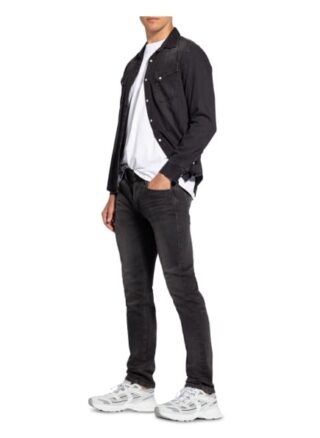 True Religion Rocco Skinny Jeans Herren, Schwarz