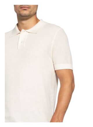 Hackett London Strick-Poloshirt Herren, Weiß
