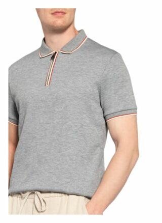 Ted Baker Sello Strick-Poloshirt Herren, Grau